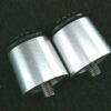 Contrappesi terminali manubrio M8 Rizoma MA510A Ergal CNC argento