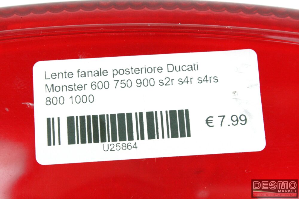 Lente fanale posteriore Ducati Monster 600 750 900 s2r s4r 800 1000