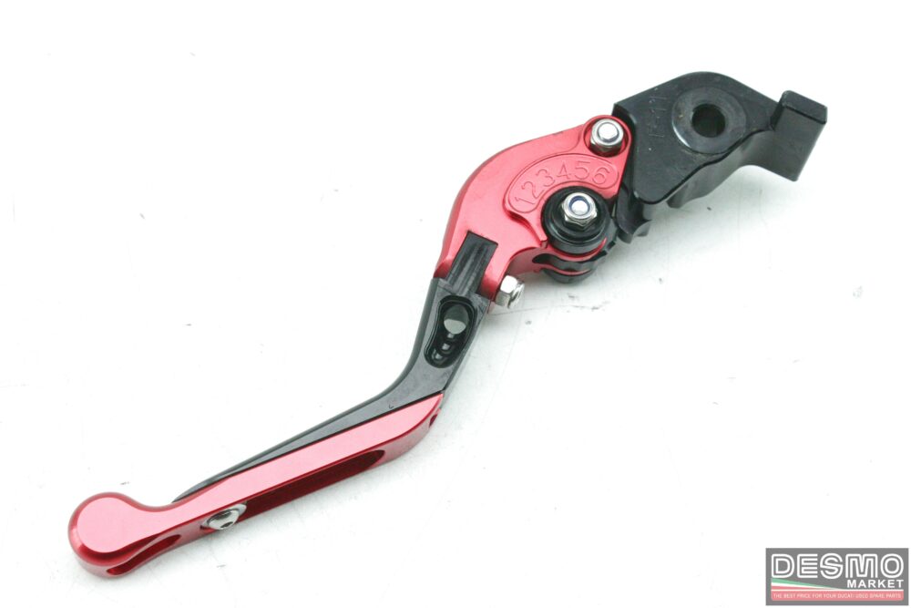 Leve ergal CNC regolabili nere/rosse Ducati Multistrada