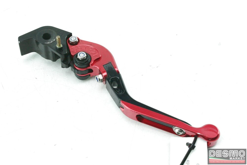 Leve ergal CNC regolabili nere/rosse Ducati Multistrada