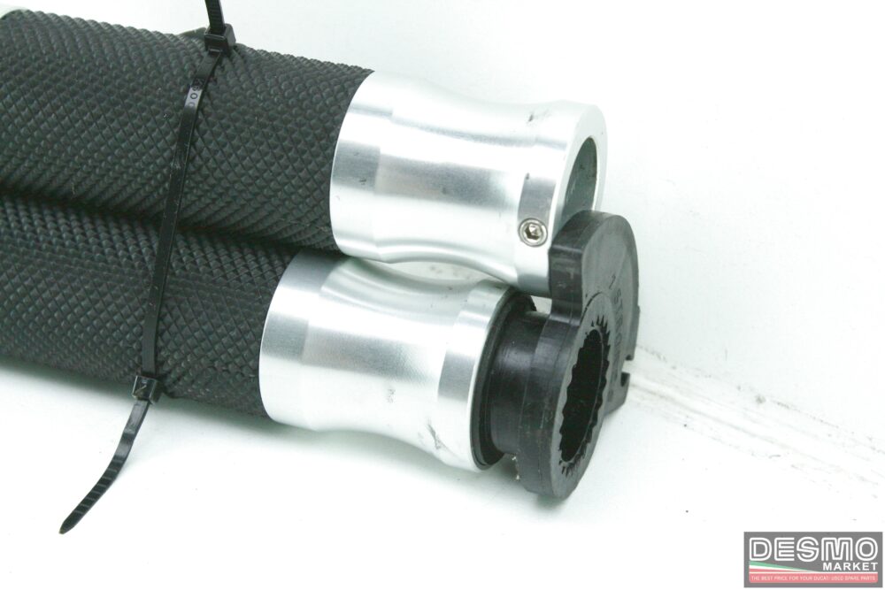 Manopole Rizoma ergal CNC grigie