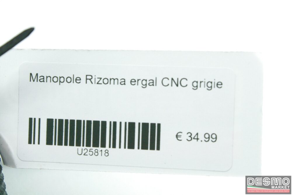 Manopole Rizoma ergal CNC grigie