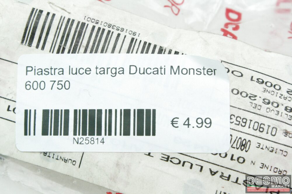 Piastra luce targa Ducati Monster 600 750