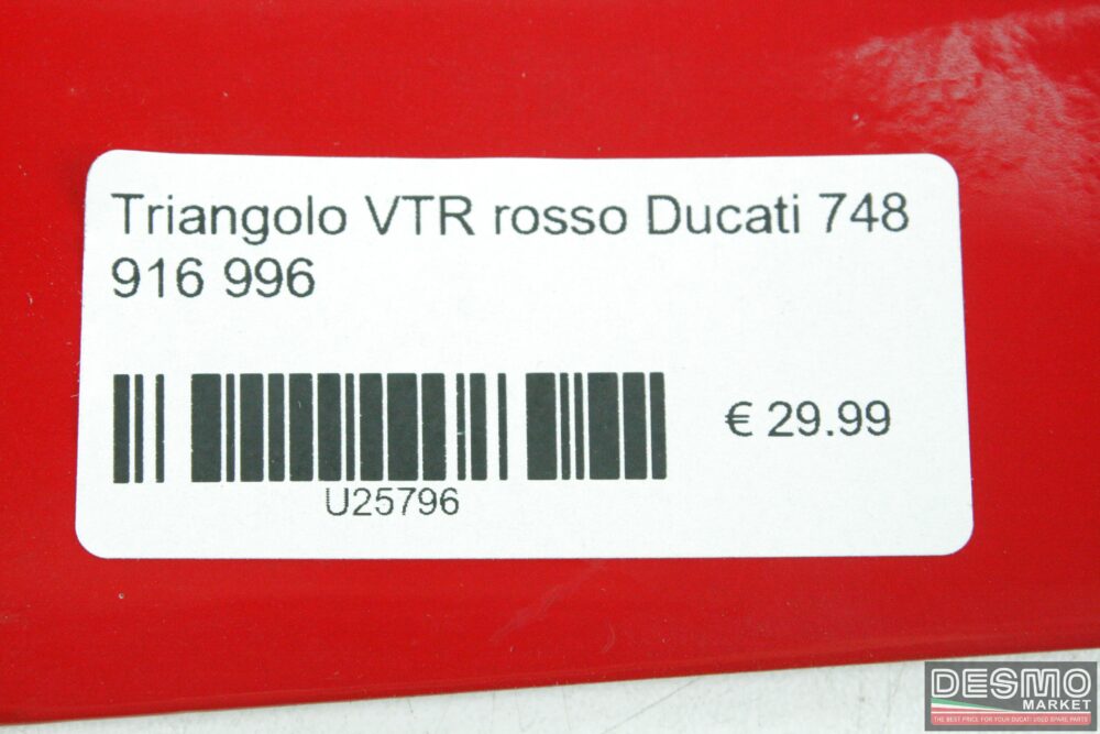 Triangolo VTR rosso Ducati 748 916 996