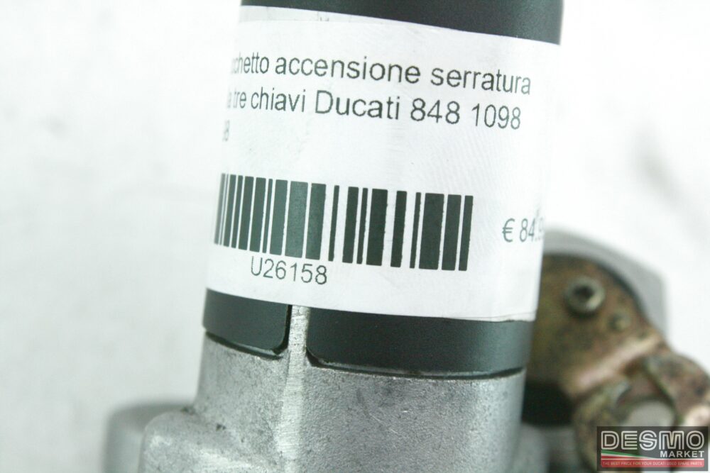 Blocchetto accensione serratura sella tre chiavi Ducati 848 1098 1198