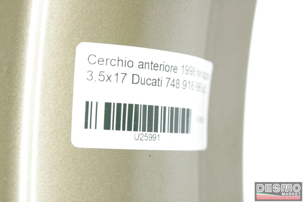 Cerchio anteriore 1998 tre razze 3,5×17 Ducati 748 916 996 sp2