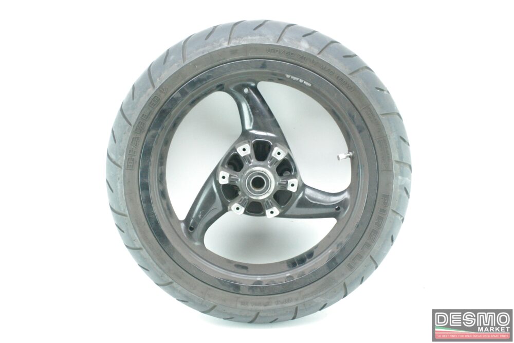 Rear 3-spoke wheel rim black 4,5x17 Ducati Monster