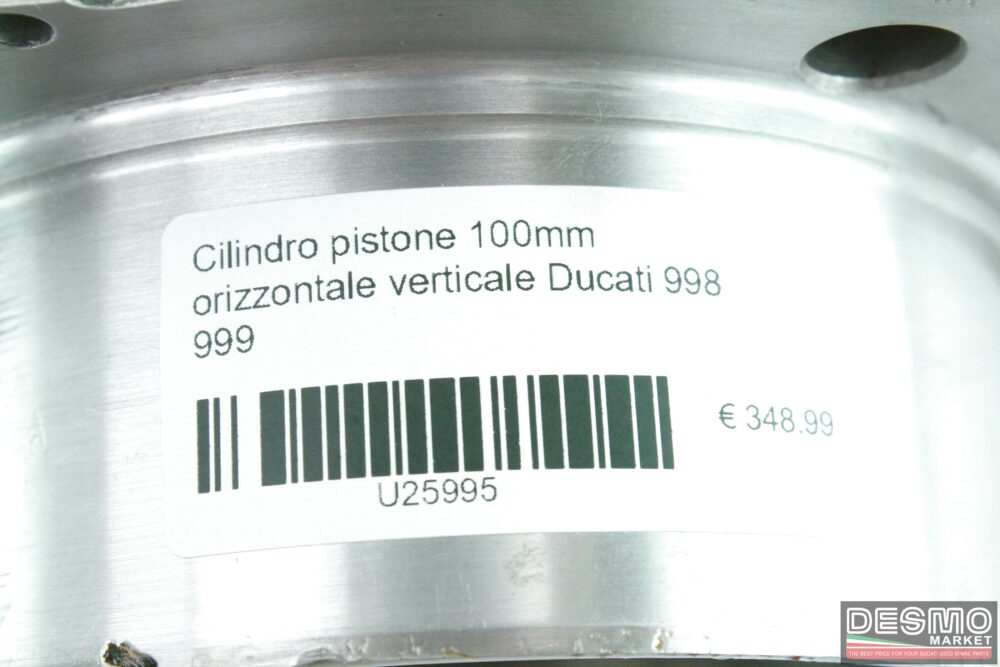 Cilindro pistone 100mm orizzontale verticale Ducati 998 999