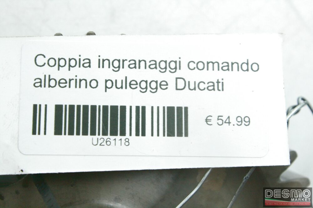 Coppia ingranaggi comando alberino pulegge Ducati