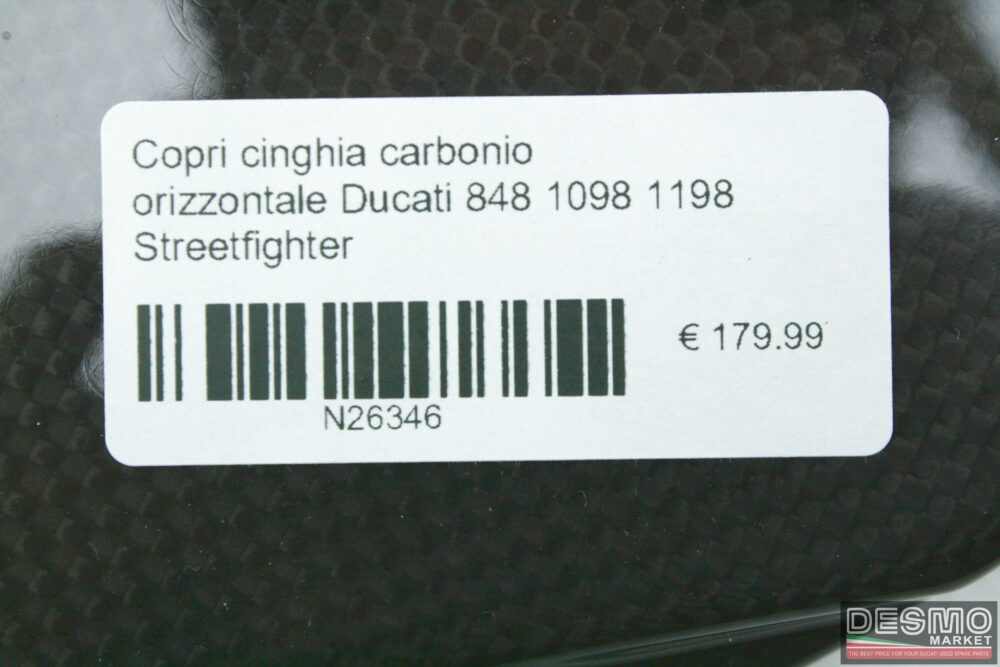 Horizontal carbon belt cover Ducati 848 1098 1198 Streetfighter - Image 9