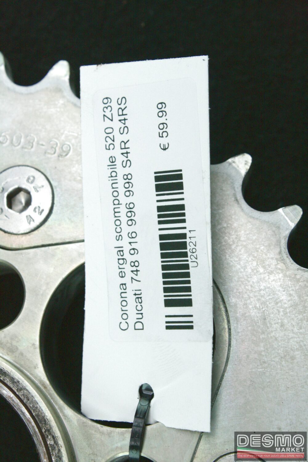 Corona ergal scomponibile 520 Z39 Ducati 748 916 996 998 S4R S4RS