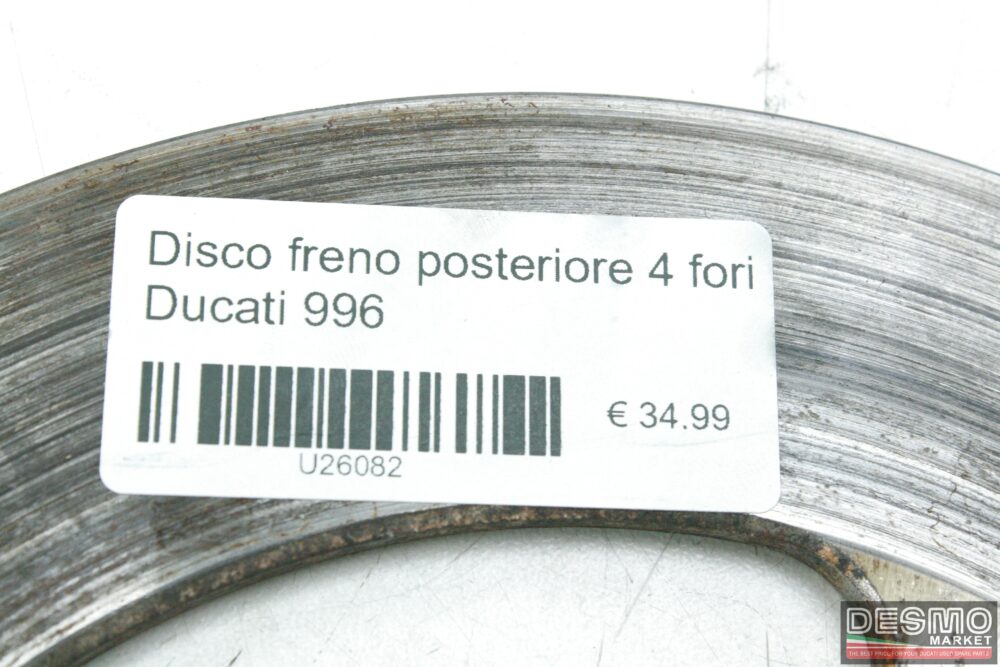 Disco freno posteriore 4 fori Ducati 996