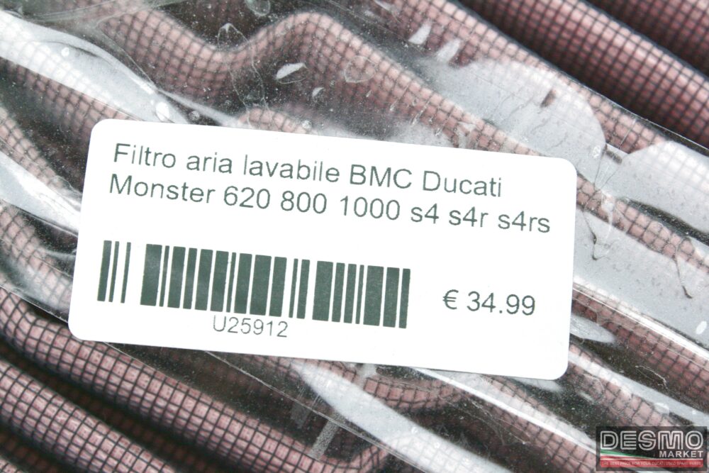 Filtro aria lavabile BMC Ducati Monster 620 800 1000 s4 s4r s4rs