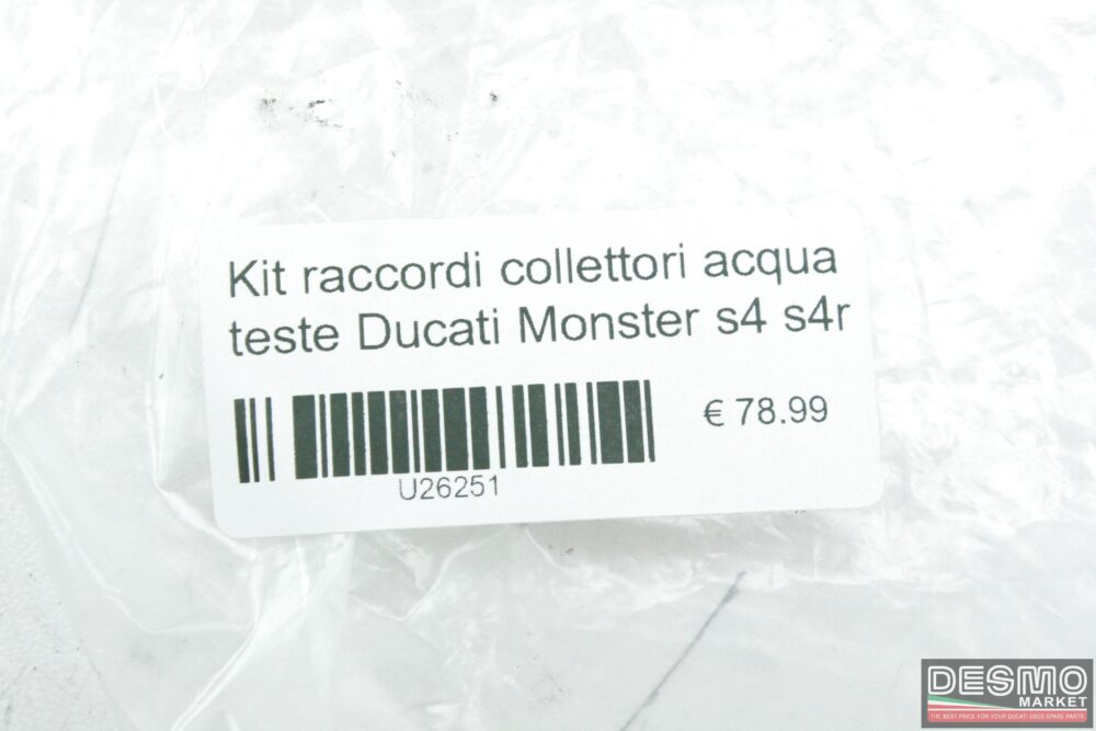 Kit raccordi collettori acqua teste Ducati Monster s4 s4r