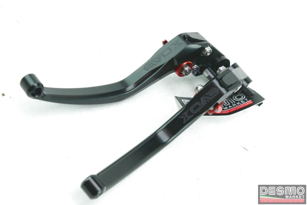 Titax black ergal adjustable clutch brake levers Ducati 848 1098 1198 - Image 4