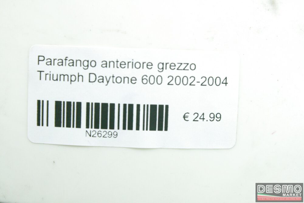 Parafango anteriore grezzo Triumph Daytona 600 2002-2004