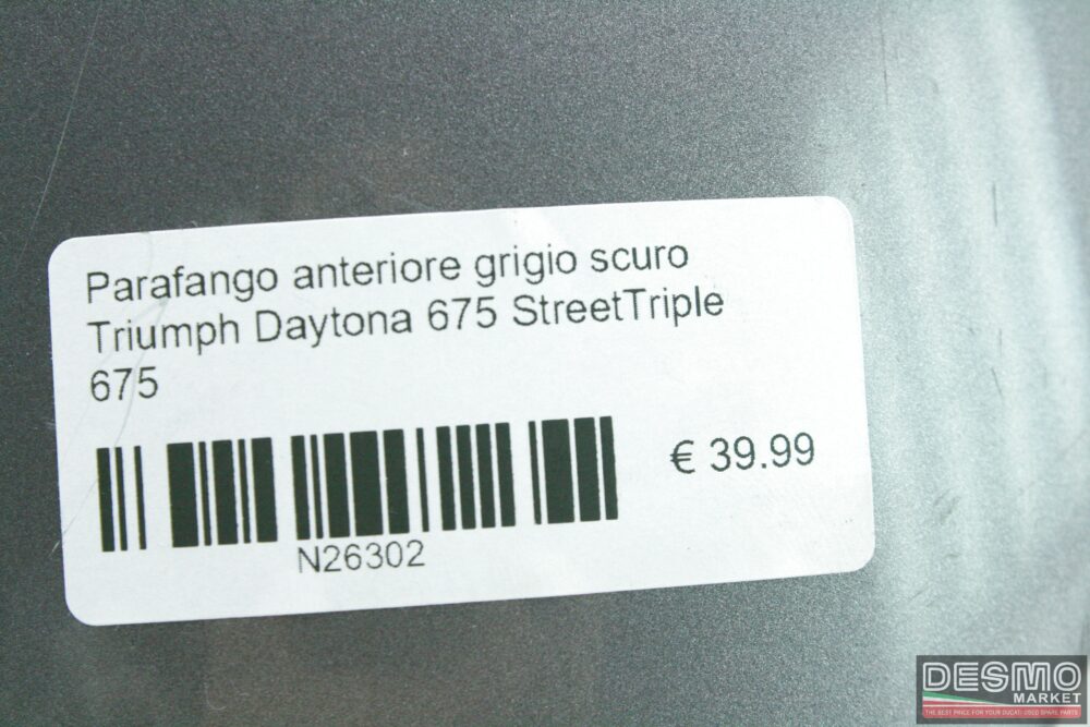 Parafango anteriore grigio scuro Triumph Daytona 675 StreetTriple 675