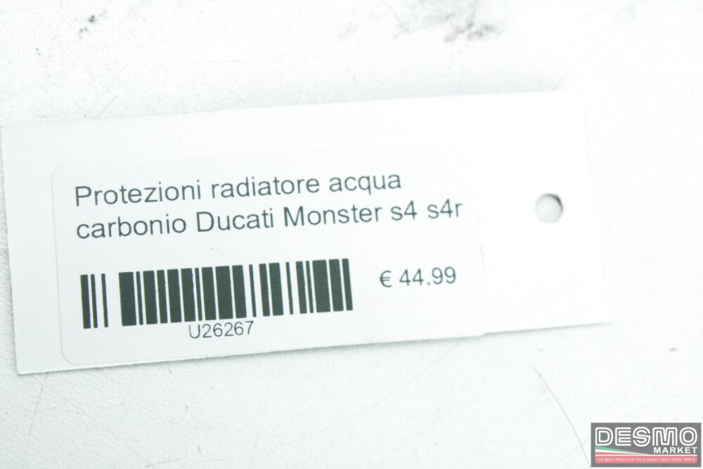 Protezioni radiatore acqua carbonio Ducati Monster s4 s4r