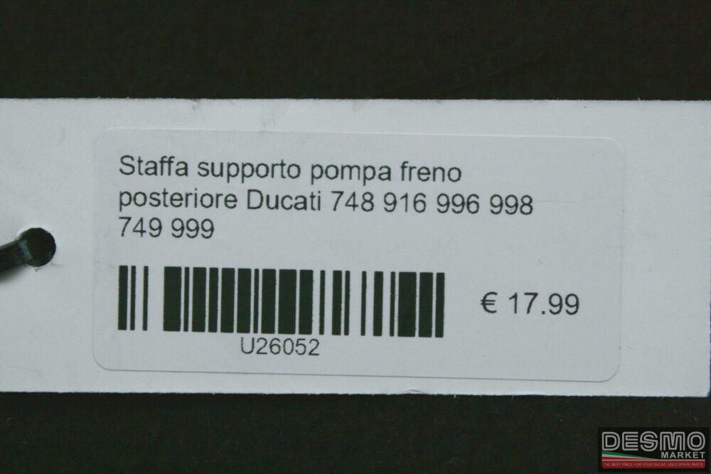 Staffa supporto pompa freno posteriore Ducati 748 916 996 998 749 999