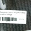 Supporto carbonio porta targa Mondial Piega