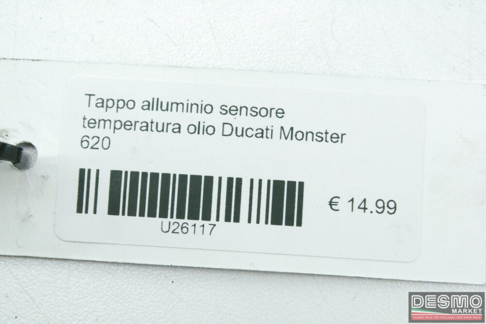 Tappo alluminio sensore temperatura olio Ducati Monster 620