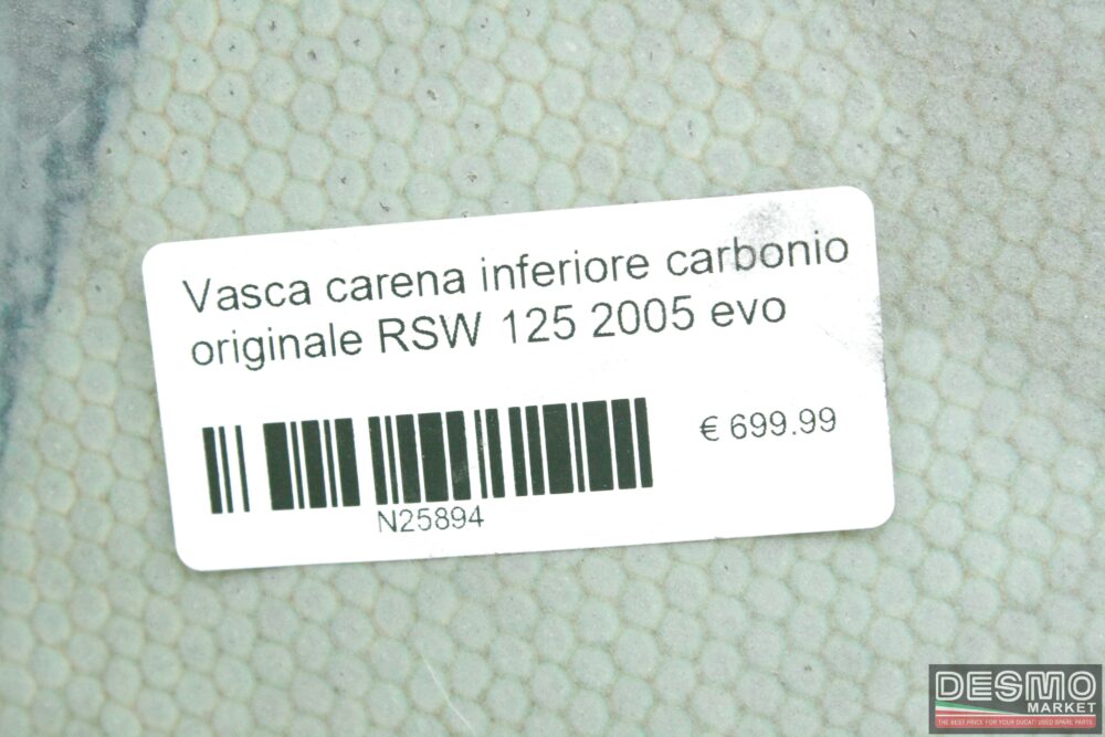 Vasca carena inferiore carbonio originale RSW 125 2005 evo