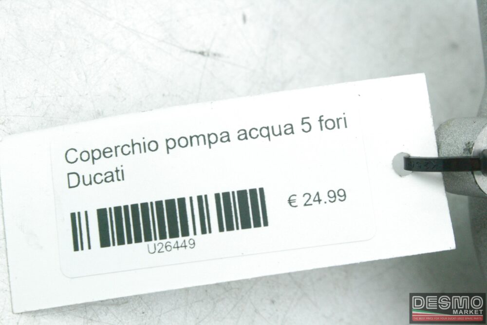 Coperchio pompa acqua 5 fori Ducati