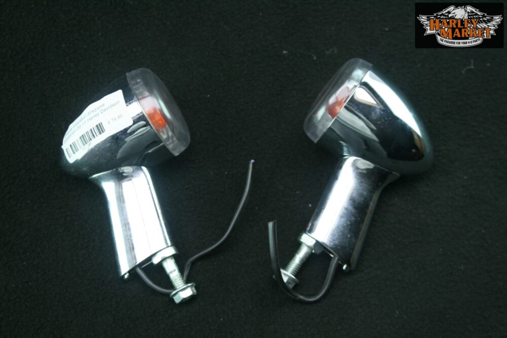Rear chrome turn signal blinker indicator 00-11 Harley Davidson - Image 6