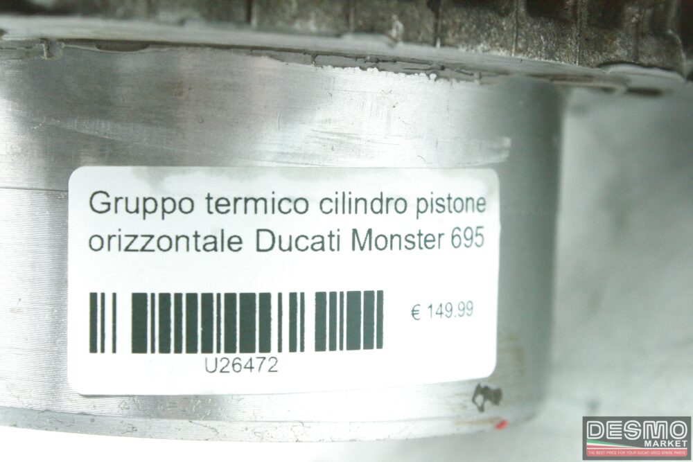 Gruppo termico cilindro pistone orizzontale Ducati Monster 695