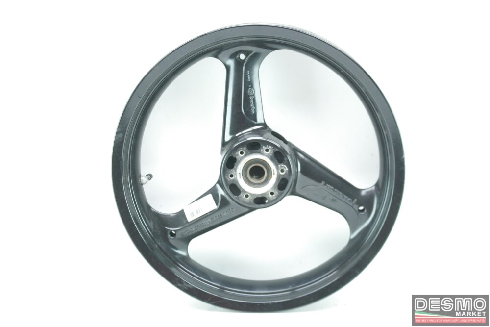 Black 3-spoke front wheel Ducati 748 916 996 620 st2 695