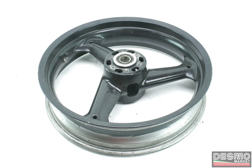 Black 3-spoke front wheel Ducati 748 916 996 620 st2 695 - Image 4