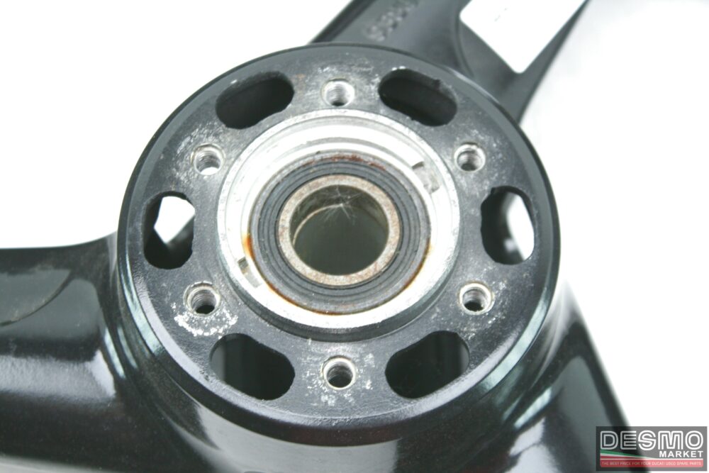 Black 3-spoke front wheel Ducati 748 916 996 620 st2 695 - Image 5