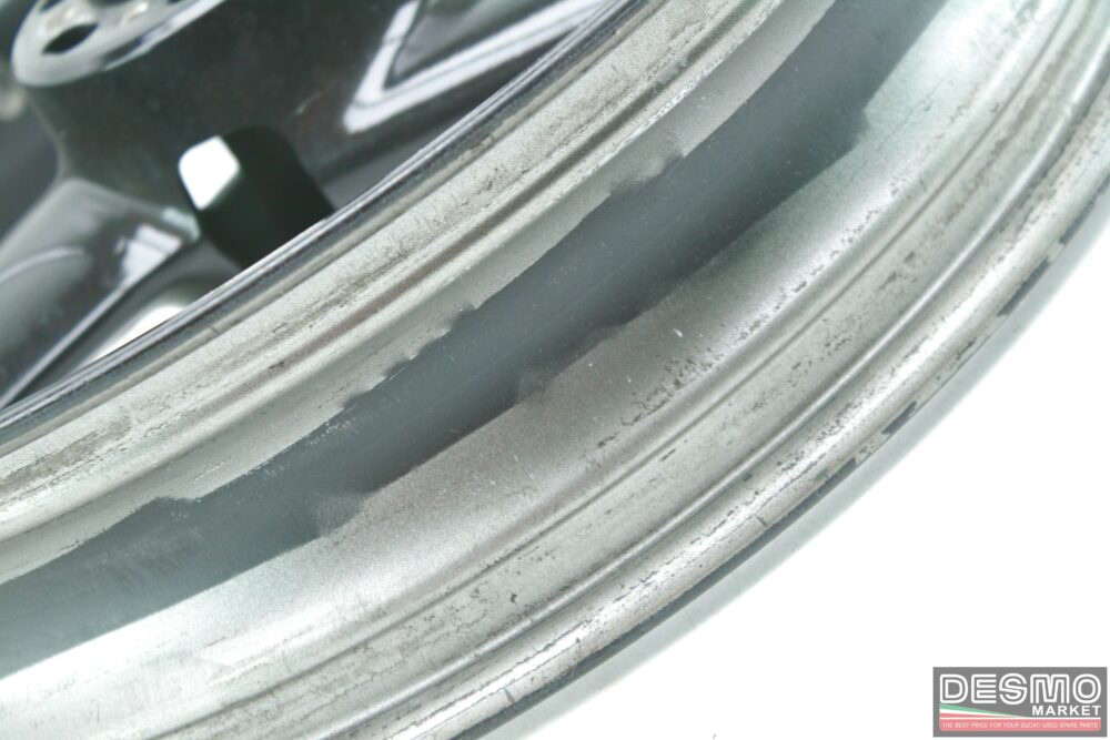 Black 3-spoke front wheel Ducati 748 916 996 620 st2 695 - Image 8