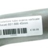Collettore tubo scarco verticale Ducati 851 888 45mm