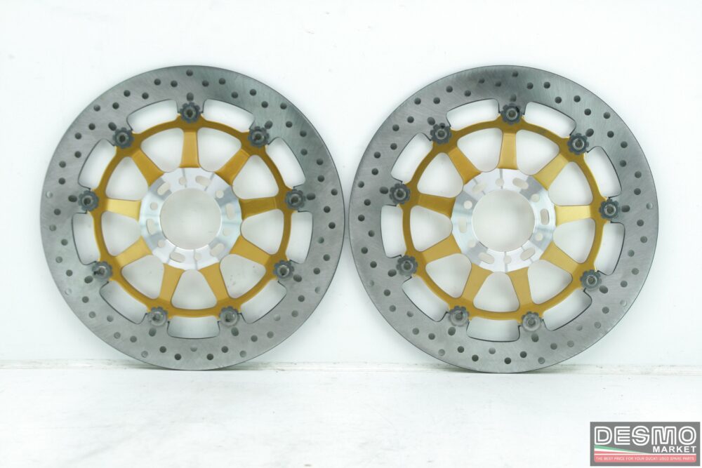 Coppia dischi freno anteriori Ducati 998R 748R 2002 campanatura 15mm