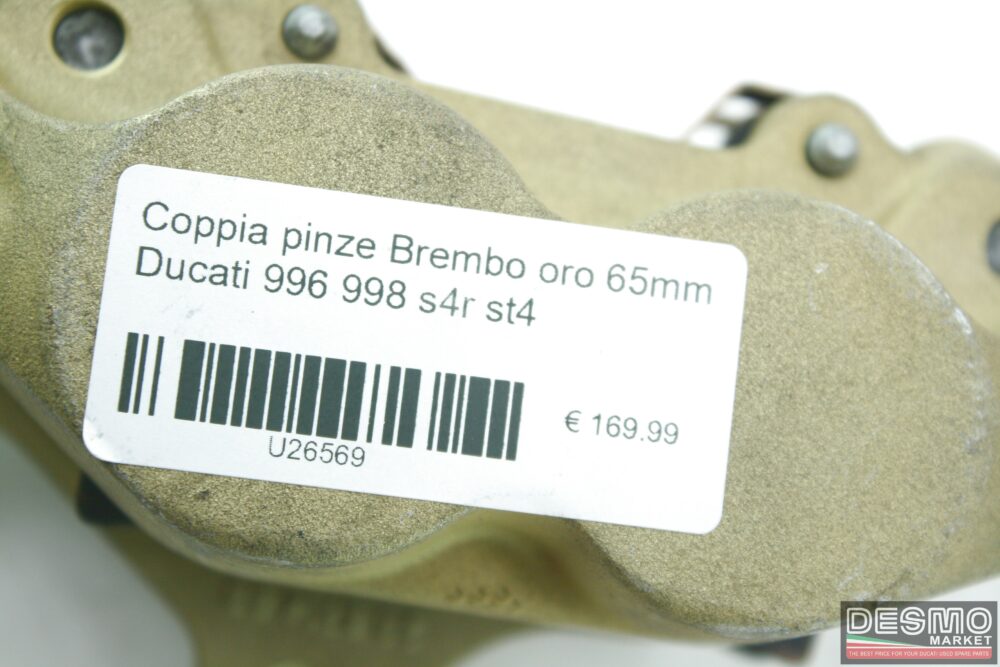 Coppia pinze Brembo oro 65mm Ducati 996 998 s4r st4