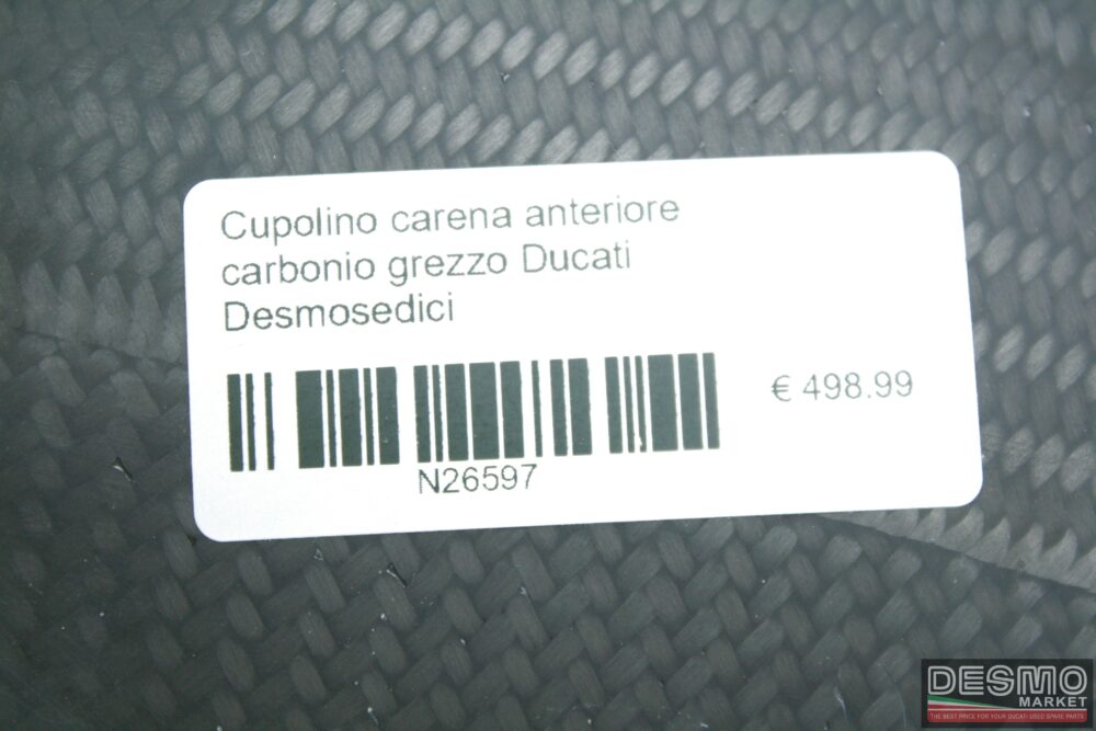 Cupolino carena anteriore carbonio grezzo Ducati Desmosedici
