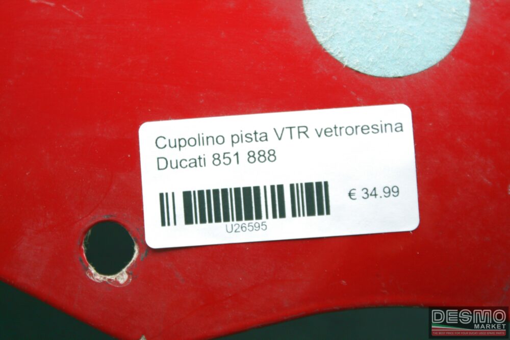 Cupolino pista VTR vetroresina Ducati 851 888