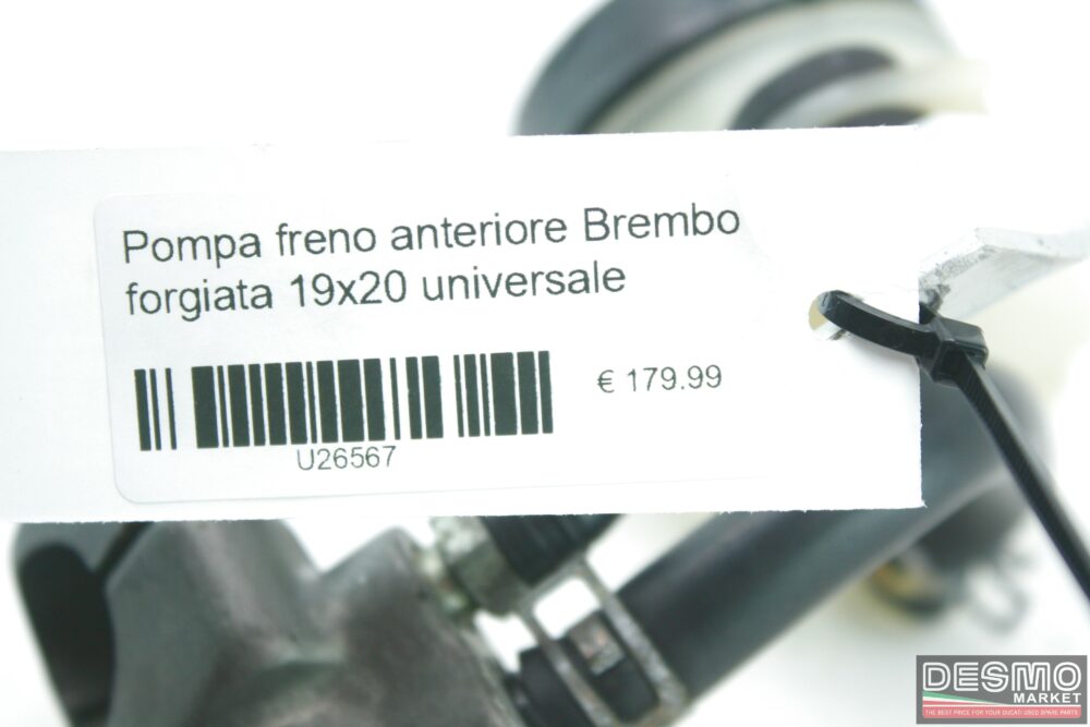 Pompa freno anteriore Brembo forgiata 19×20 universale