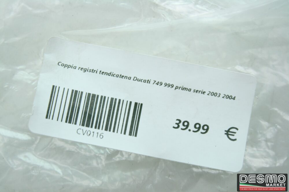 Coppia registri tendicatena Ducati 749 999 prima serie 2003 2004