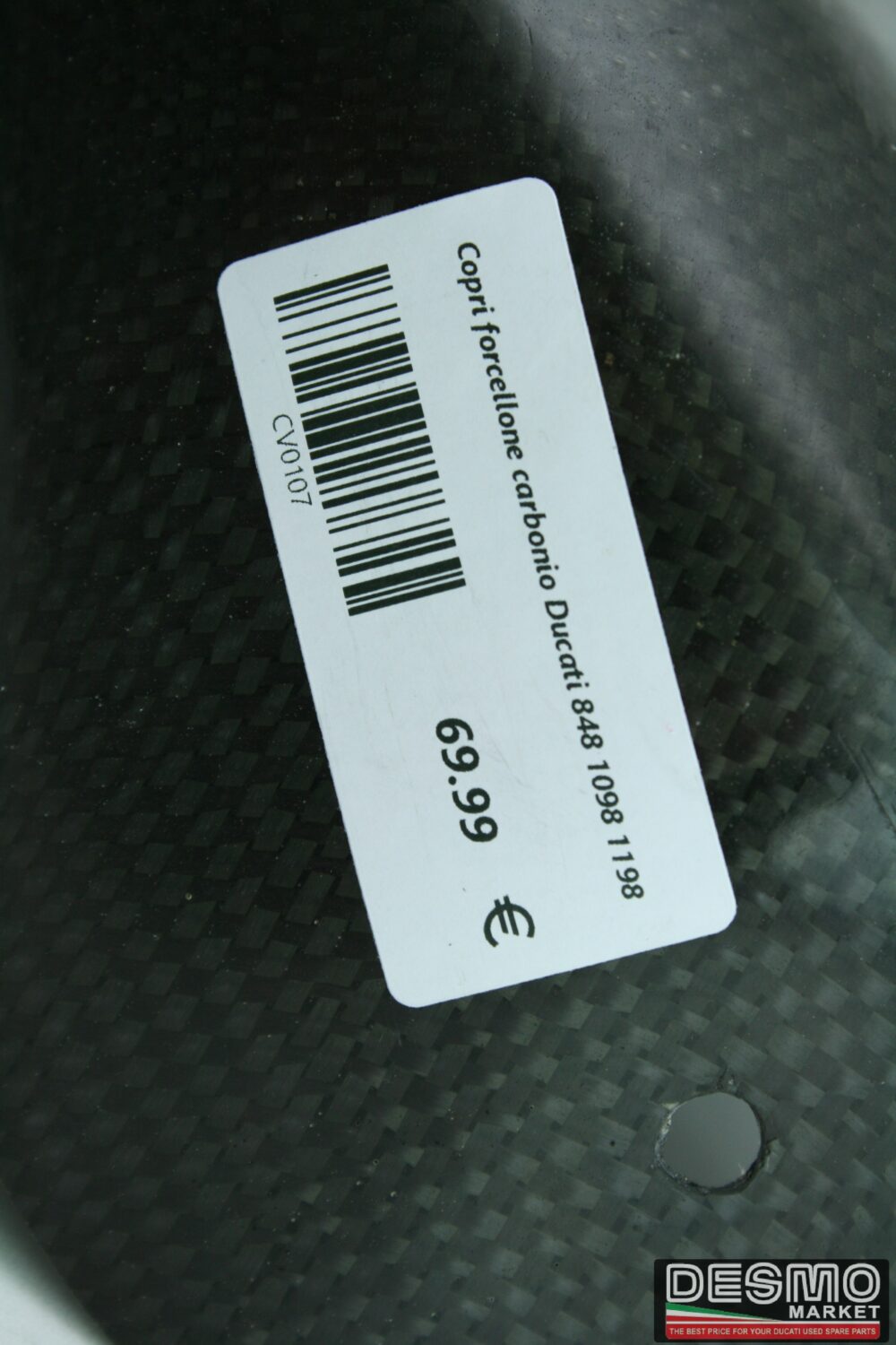 Copri forcellone carbonio Ducati 848 1098 1198