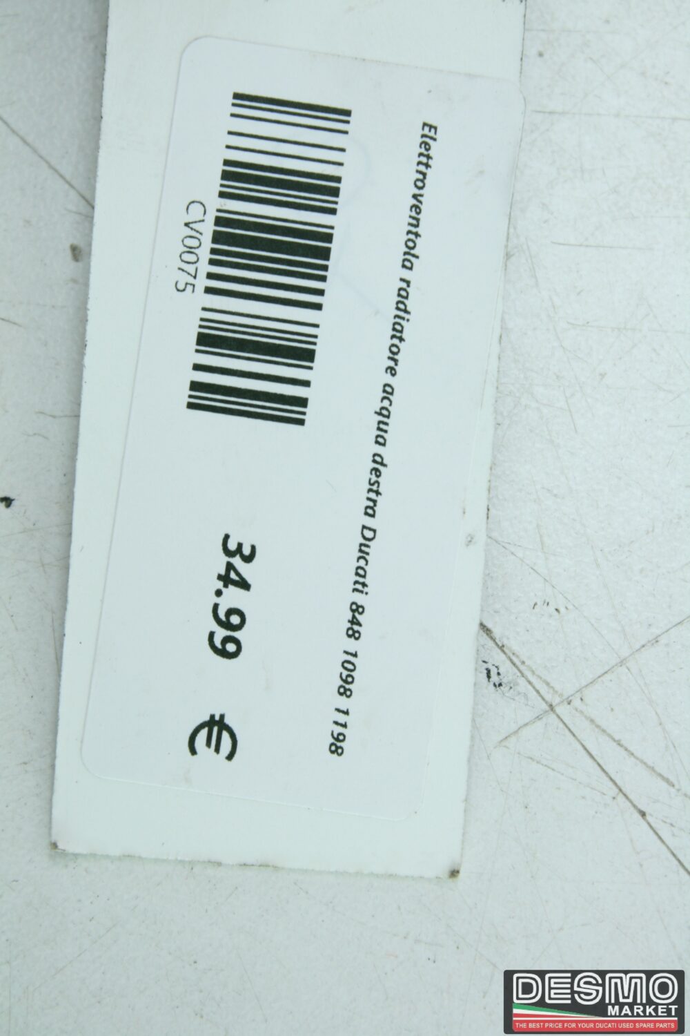 Elettroventola radiatore acqua destra Ducati 848 1098 1198
