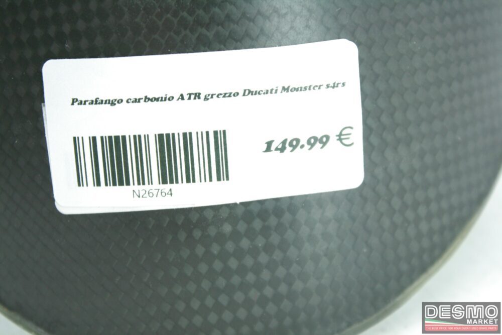 Parafango carbonio ATR grezzo Ducati Monster s4rs