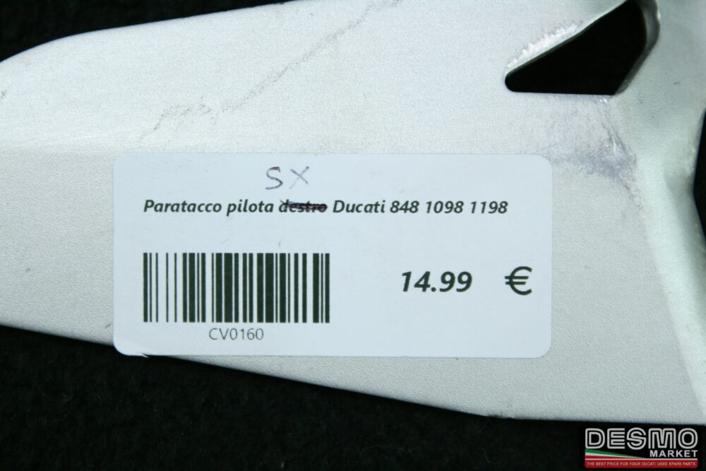 Paratacco pilota sinistro Ducati 848 1098 1198