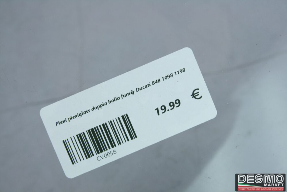 Plexi plexiglass doppia bolla fumè Ducati 848 1098 1198