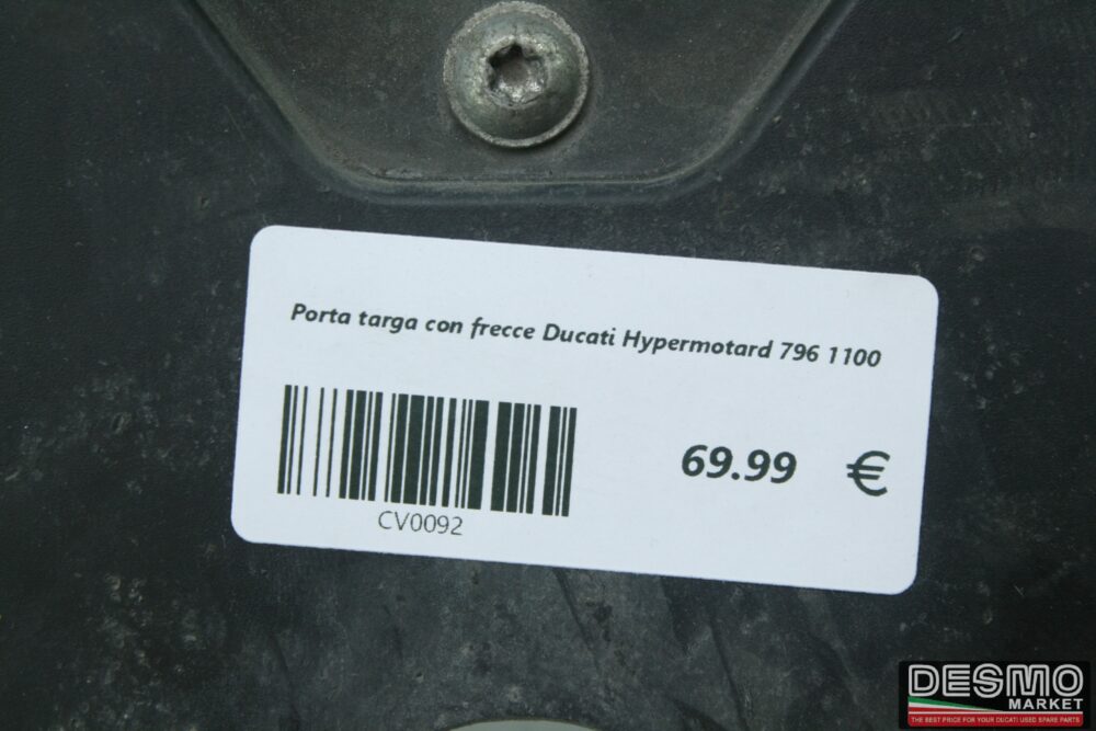 Porta targa con frecce Ducati Hypermotard 796 1100