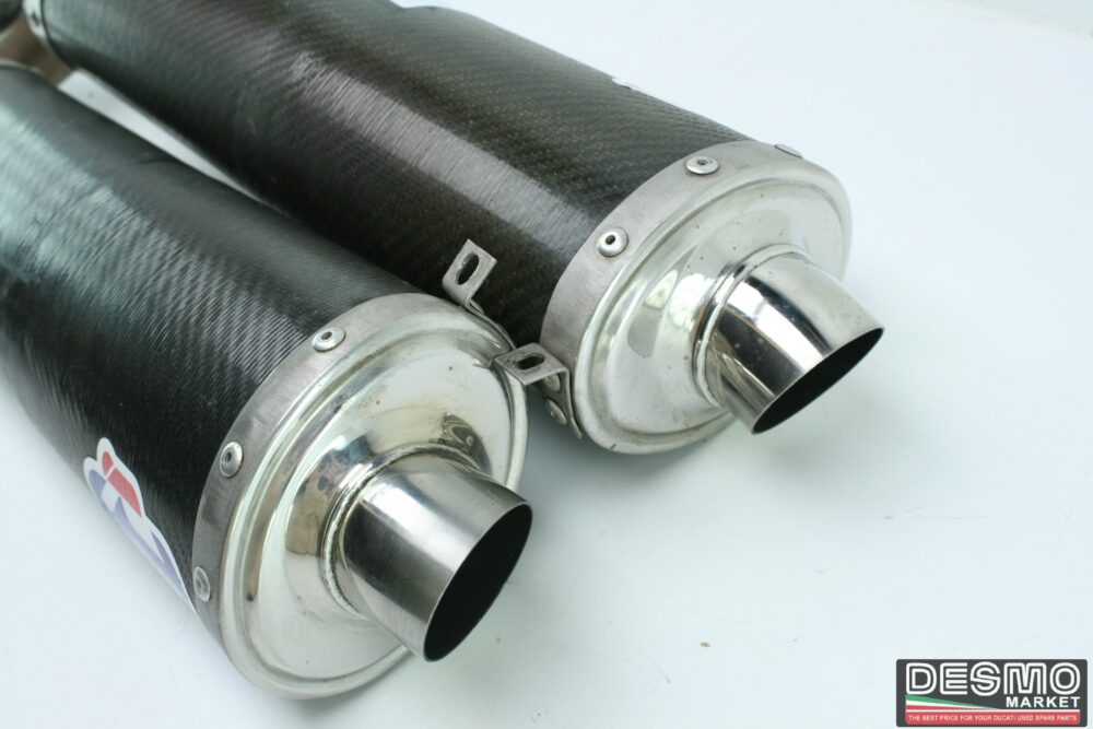 scarichi finali carbonio 45 mm ducati 748 916 996 998