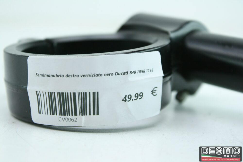 Semimanubrio destro verniciato nero Ducati 848 1098 1198