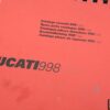 Catalogo ricambi ufficiale Ducati 998s  biposto anno 2002