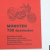 Official spare parts catalog Ducati Monster 750 desmodue year 1995 - Image 3